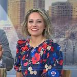 Dylan’s blue floral puff sleeve top on Today