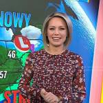 Dylan’s brown floral dress on Today