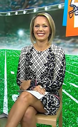 Dylan’s white floral long sleeve dress on Today
