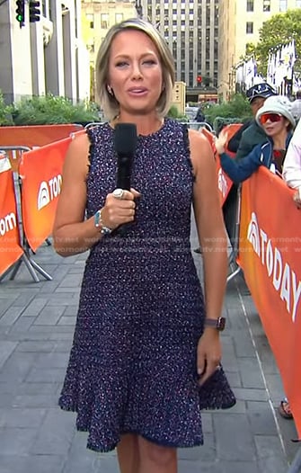 Dylan’s tweed sleeveless dress on Today