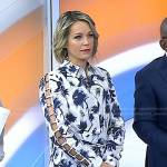 Dylan’s white floral ladder cut sleeve dress on Today