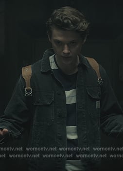 Edward’s black denim jacket on You