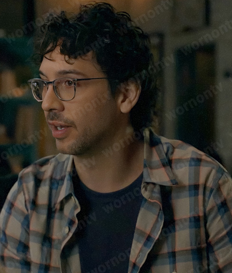 Edward’s grey checked shirt on Not Dead Yet