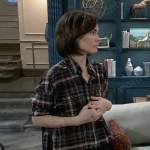 Elizabeth’s plaid shirt on General Hospital
