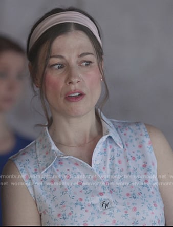 Floral print sleeveless top on Sex/Life