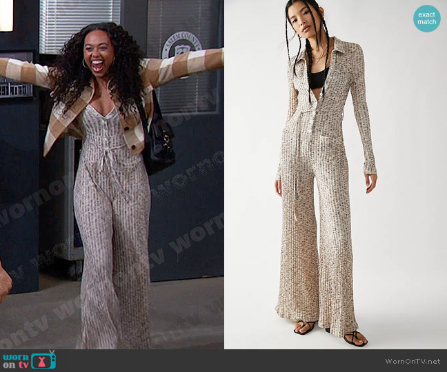 Free People Lost In Space Jumpsuit worn by Talia Hunter (Aketra Sevellian) on Days of our Lives