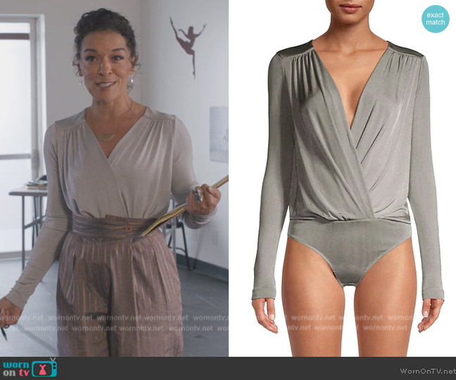 Free People Turnt Bodysuit in oxide worn by (Diahnna Nicole Baxter) on All American Homecoming