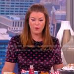 Gail Simmons’ velvet printed dress on The View
