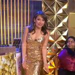 Ginger’s gold sequin dress on Good Morning America