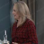 Gladys’s geometric shirtdress on General Hospital