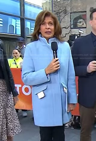 Hoda’s blue coat on Today