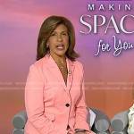 Hoda’s pink blazer and pants on Today