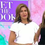 Hoda’s white top and pink wide-leg pants on Today