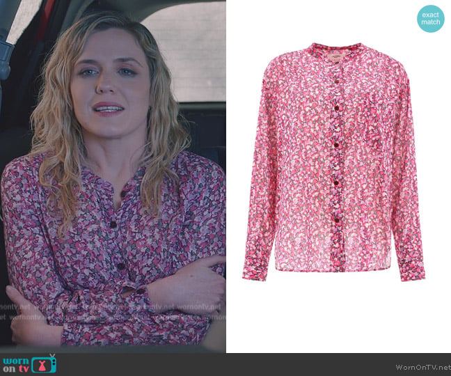Isabel Marant Mexica Shirt worn by Sadie Ryan (Harriet Dyer) on American Auto