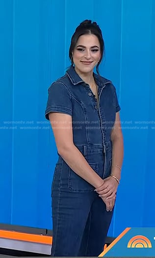 Janelle Cohen’s denim jumpsuit on Today