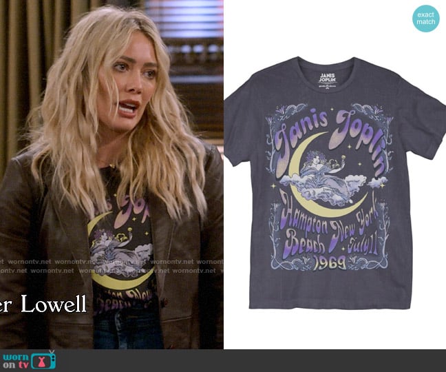 Empress Moon T-shirt from Janis Joplin worn by Sophie (Hilary Duff) on How I Met Your Father