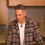 Jason Kennedy’s plaid shirt on Access Hollywood