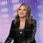 Jenna’s floral velvet blazer on Today