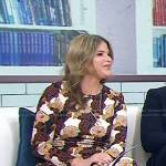 Jenna’s floral print long sleeve dress on Today