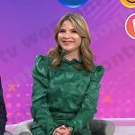 Jenna’s green ruffle neck mini dress on Today