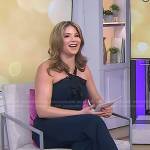 Jenna’s navy halter neck jumpsuit on Today