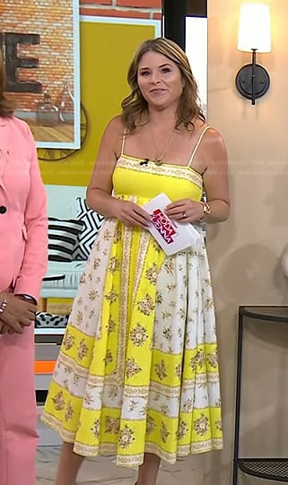 Jenna’s yellow and white floral dress on Today