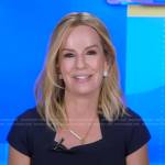 Jennifer’s navy square neck top on Good Morning America
