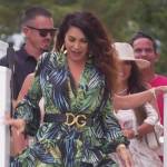 Jennifer’s green palm print mini dress on The Real Housewives of New Jersey