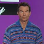 Jerry’s blue fair isle sweater on The Talk