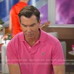 Jerry’s pink polo shirt on The Talk