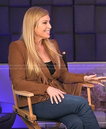 Jill’s brown fringed blazer on Today