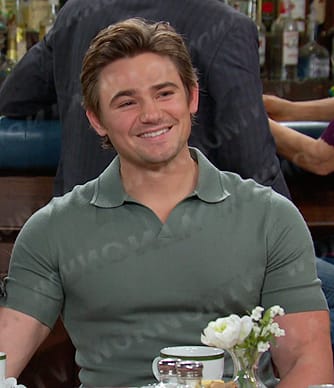 Johnny’s green polo shirt on Days of our Lives