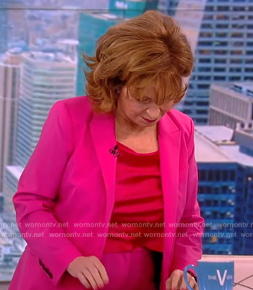 Joy’s pink blazer and top on The View