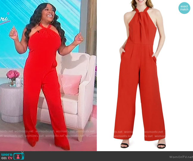 Julia Jordan Halter Neck Jumpsuit worn by Sherri Shepherd on Sherri