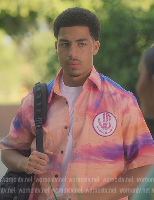 Junior’s sunset print shirt on Grown-ish