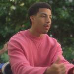 Junior’s pink sweater on Grown-ish