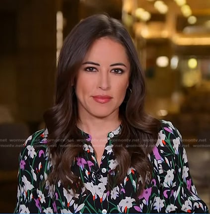 Kaylee’s black floral dress on Today