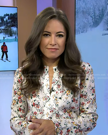 Kaylee’s white floral blouse on Today