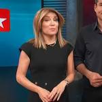 Kit’s black button detail mini dress on Access Hollywood