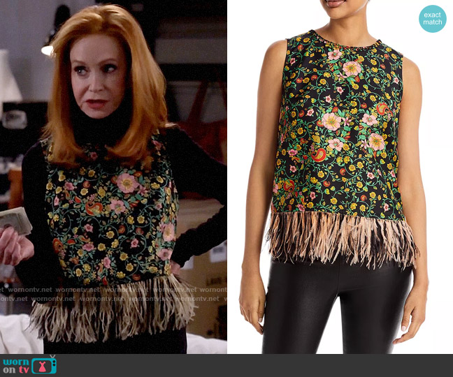 Kobi Halperin Kennedy Top worn by Sheila (Swoosie Kurtz) on Call Me Kat