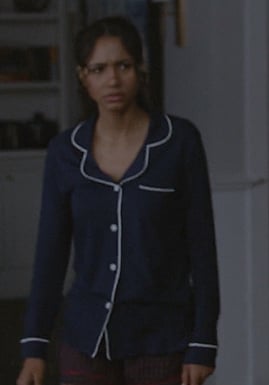 Layla’s navy pajama top on All American