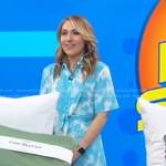 Lori’s blue tie dye tie front dress on Good Morning America