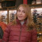 Lori’s red puffer down jacket on Good Morning America