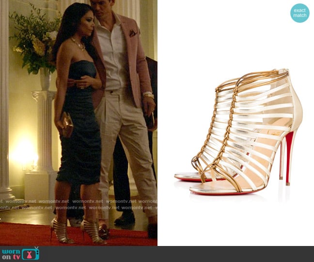Christian Louboutin Milla Sandal worn by Helen Tasker (Ginger Gonzaga) on True Lies