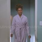Maggie’s pink robe on Greys Anatomy