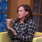 Molly Shannon’s black plaid shirtdress on Good Morning America