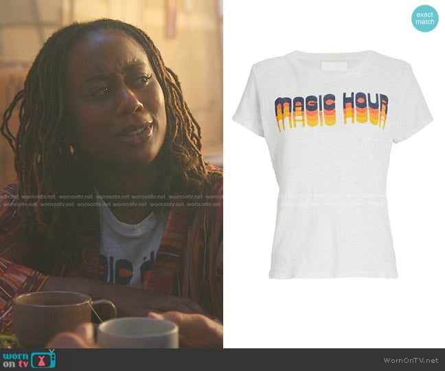 Mother The Lil Sinful Graphic T-Shirt worn by Malika Williams (Zuri Adele) on Good Trouble
