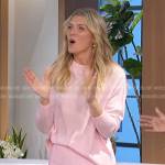 Amanda’s pink pleated mini skirt on The Talk