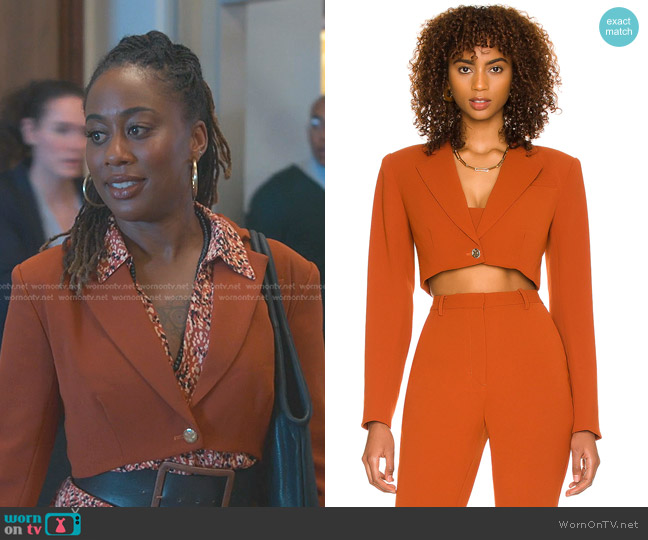 NBD Bennett Jacket worn by Malika Williams (Zuri Adele) on Good Trouble