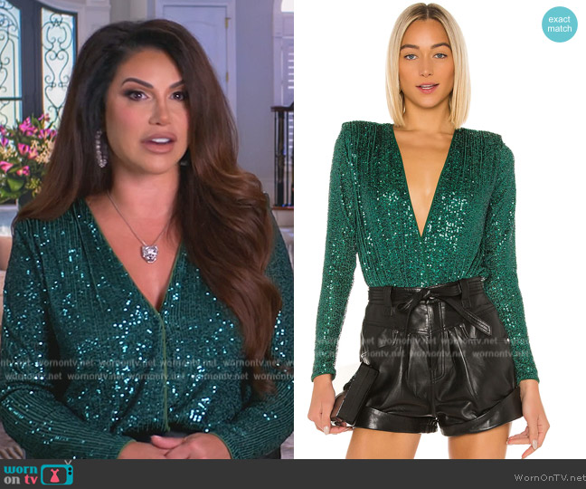 NBD Sloane Bodysuit worn by Jennifer Aydin on The Real Housewives of New Jersey